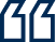 Quotation mark icon representing testimonials or patient reviews for orthodontic services